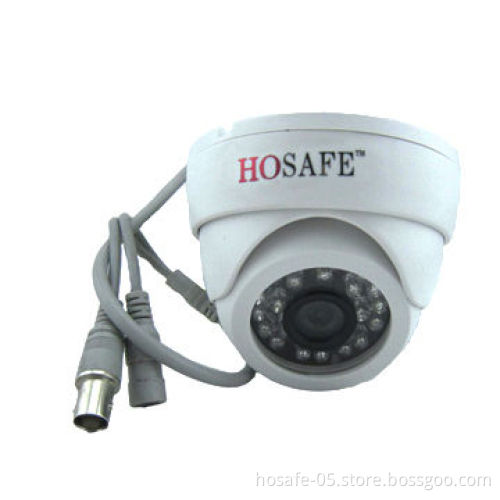 Infrared Dome Camera with 24 LEDs, High Resolution, 66ft Night-vision